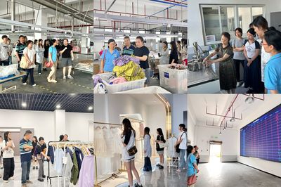 武汉纺织大学服装学院领导带队赴荆州红叶开展暑期研学活动
